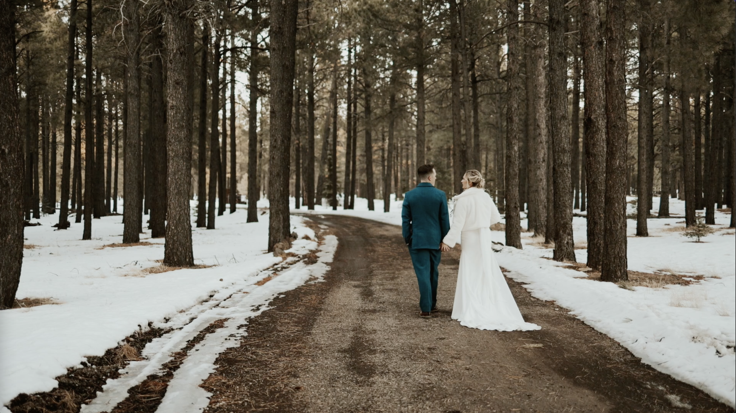 Flagstaff winter wedding
